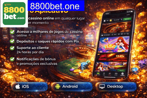 Aplicativo móvel 8800BET para iOS e Android